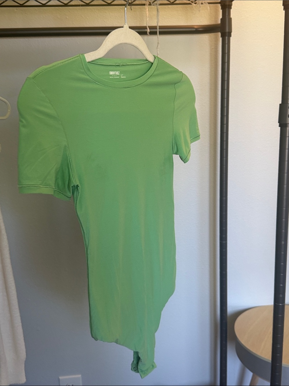 aerie Green Short Sleeve Bodysuit